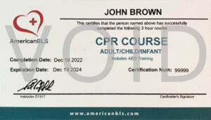 CPR Certification Card